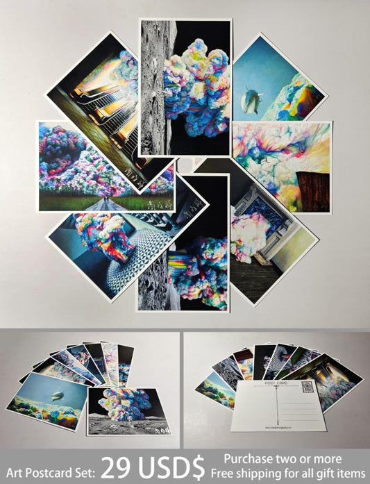 Journey in the Clouds Series Art Postcard